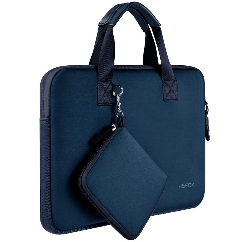 Hseok Laptop Sleeve 13.3-14 inch Case with Small Pouch, Neoprene Computer Bag Compatible with MacBook Pro 14" M4/M3/M2/M1 2025-2021, Mac Air/Pro 13.3" and Most 13-14 inch Notebooks,D02B01 - Image 1